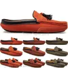 Primavera Verão Nova Moda Estilo Britânico Mens Lona Casual Ervilha Shoes Slippers Manuse Cem Lazer Estudante Homens Preguiçoso Drive Overshoes Respirável 38-47 1301