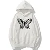 Women's Hoodies & Sweatshirts Fashion Graphic Women Cute Butterfly Shirt For Her Soft Cotton Oversized Floral