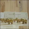 Other Wedding Favors Party Supplies Events 2021 Lucky Gold Elephant Place Card Holders Table Name Holder Clip Centerpiece Golden Themed