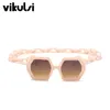 Zonnebrillen Cool Zhexagon Grote extra grote vrouwen Retro -merkontwerper Big Chain Sun Glasses Vrouwelijke Men Ins Shade Eyewearsunglasses1993483