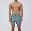 Pantanos cortos para hombres nadador de moda para hombres pantalón corto playa casual estampado pantalón suelto para hombres troncos sin malla