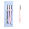 3 datorer Set Portable Eyelash Hair Scissors Eyebrow Trimmer Forming Eyebrow Grooming5600395