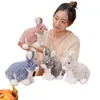 23 centimetri carino soffice coniglio giocattoli farciti realistici lepre animale bambola di peluche per bambini bambini morbido cuscino bel regalo di compleanno