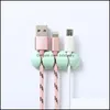 Стол Der Organces Accessesies Office School Supply Business Industrial 2pcs/лот клея Sile Winder Solid Color Holder Wire w