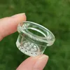 Remplacement de bol en verre pour tuyau en silicone avec 9 trous en nid d'abeille Verre borosilicate épais fabriqué universellement pour tuyaux et bols à fumer en caoutchouc