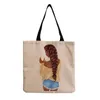 Avondtassen print shopper tas hoge capaciteit School leraar cadeau Travel mode aanpasbare tote zusters strand milieuvriendelijke cartoonevening