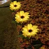 Outdoor Solar Sunflower 8Led Ground Insertion Simulation Lantern Plant Landscape Lamp Garden Garden