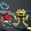 Mechanische gyro sensory fidget Toys Transformable Chain Robot Diy Deformation Robot Spinners Twister Fingertip Stress Relief Toy voor kinderen Volwassenen