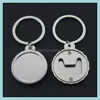 Openers Kitchen Tools Kitchen Dining Bar Home Garden Cap Shape Bottle Key Chain Zinc Alloy Metal Beer On Promotion Drop Delivery 2021 Kko