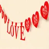 Décoration de fête 3m fournitures de mariage amour guirlande creuse pour anniversaire douche nuptiale Po Prop noël 5zParty