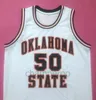 Xflsp 50 BRYANT REEVES Oklahoma State Cowboys Throwback Stitche Ricamo Maglia da basket Personalizzata qualsiasi numero e nome