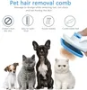 Pets Slicker Brush Cat Dog Grooming Massage Comb Dogs Self Clean Shedding Brush One Button Removes Loose Undercoat Mats Tangled Hair DLH933