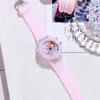 2022 Nowy zegarek Princess Aisha Luminous zegarki Student Silikonowe kolorowe światła Prezenty dla dziewcząt dzieci w talii