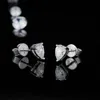ORSA JEWELS Moissanite Stud Earrings Women 0.5ct *2 DE Color VVS Brilliant Moissanite Diamond 925 Sterling Silver Fine Jewelry for Bride Wedding Party Gift SME17