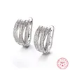 Clip-on & Screw Back Real Silver 925 Jewelry Clip Earring For Women Mujer Oreja Orecchini Bizuteria Gemstone Hoop Aros De Garnet BoxClip-on