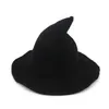 ハロウィーンの魔女の帽子が羊毛の帽子を編む漁師の帽子帽子の女性のファッション魔女ポインド盆地バケツFY4892 SS1207