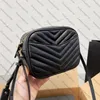 LOU KAMERA ÇANTASI KAPİTONE DERİ kayış Lüks omuzdan askili çanta Crossbody Çanta Kadın Çanta çanta cüzdan