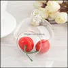 60mm romantisk hängande tealight hållare glas globes terrarium bröllop ljusstake vase hem el bar dekoration drop leverans 2021 håll
