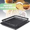 Copper Baking Tray Oil Frying Pan Non-stick Chips Basket Dish Grill Mesh Barbecue Tools Cookware For Kitchen W220425