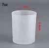 7oz/11oz/15oz Sublimation Frosted Glass Candle Holder with Bamboo lid Blank Water Bottle DIY Heat Transfer Candle jar