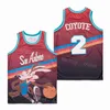 Filmfilm X Looney Tunes Wile E 2 Coyote Basketball Jersey Men Team Color Blue Purple Hiphop For Sport Fans University Breattable Hip Hop All Stitched College Top