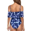 Maillots De Bain Femme Maillot De Bain Femme Sexy À Volants Polyester Imprimé Sling Bikini Enceinte Mère Boutique Designer Beachwear Vêtements D'été Pour Compagnon