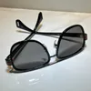 Solglasögon För män Kvinnor Sommar 0448S Style Solskydd Anti-Ultraviolett Retro tallrik Fyrkantig helram slumpmässig låda
