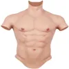 Silicone realista falso músculo terno barriga corpo para cosplayers simulação artificial sexo peito homem crossdressers217r7755951