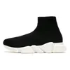 Sock Designer Platform Sneakers Triple Black White Beige Graffiti Clear Sole Lace Up Boot Men Women Running Size 36-45