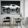 Voiture classique 1969 Ford Mustang Boss 429, affiches de peinture sur toile, imprimés, tableau d'art mural pour salon, décoration de maison, Cuadros pour hommes