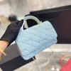 Kadın 22a Üst Deri Altın Metal Tutar Totes WOC Çantalar Cüzdan Zincir GHW Crossbody Omuz Çantası Çoklu Pochette Kart Tutucu 5731174