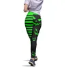 Femmes Leggings Halloween citrouille imprimé taille haute élasticité 3D Legging mode femme pour pantalon de Jogging en plein air 220616