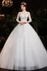 Other Wedding Dresses Floor-length Round Neck Long Sleeve Gowns Sequins Elegant Bridal Gown Custom Made Vestido De NoivaOther