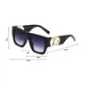 Women Fashion Letter Sunglasses UV Protection Square Sunglasses Eyewear for Gift Party High Quality