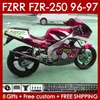 Corpo OEM para Yamaha FZR250RR FZR250-R FZR-250R FZR250R 96-97 Trabalho 144NO.112 FZR-250 FZR250 RR RR 1996 1997 FZRR FZR 250R 250rr FZR 250 r Rr 96 97 Fairing Metal Metal