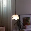 Pendant Lamps American Retro Flower Glass Lights Nordic Bedroom Bedside Dining Room Bar Living Bathroom Hanging FixturesPendant