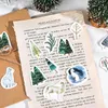 Gift Wrap 45Pcs/box Mist Forest Animals Sticker Diy Bottle Year Gifts Decoration Envelope Label Cookie Bags Stickers