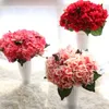 Ghirlande di fiori decorativi 15 cm Fiore artificiale Ortensia Simulazione Ramo corto Pianta che organizza Matrimonio San Valentino FlowerDeco