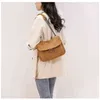 Moda Rivet Smith Square Boly Brown Casual ombro Bolsa de Luxuros Cadeia de Metal Cadeir