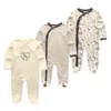 2020 NELBORN COTTON 1/3PCS ROMPER BABY BOY COLLESS CLEEVE CLEEVE 0-12M طفلة طفلة الخريف فتيات طفل ملابس ROPA DE BEBE G220510