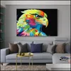 Målningar konst hantverk gåvor hem trädgård ramlösa colorf lejon djur abstrakt diy digital målning efter siffror modern väggkonst bild fo