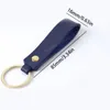 Fashion PU Leather Keychain Business Gifts Leather Key Chain Men Women Car Strap Waist Wallet KeyChains Keyrings 8 Color