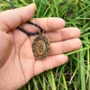 Hänghalsband 10st blomman och om halsbandet tibet mandala spirituell geometri amulet religiös juvelrypendant