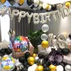 Feestdecoratie baby shower decoraties benodigdheden gelukkige verjaardag aluminium folie ballonnen 18 "folie mylium round opblaasbare ballon voor