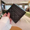 Designer Credit Card Holders Embroidered Men Woman Mini Wallet Fashion Solid Coin Purse Pocket Interior Slot Pockets Genuine Leather Caviar C Metal Luxury Wallets