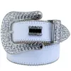 2022 Women Rhinestone Belt BB Simon Silver Shiny Diamond Fashion Crystal Weist Belt for Jeans3933284