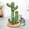 Leuke cactus Pet Cat Tree speelgoed met bal krabpaal voor kitten klimmende champignon condo bescherming meubels snelle levering 220510