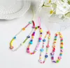 Soft Ceramic Strap Key Rings Lanyard Colorful Eye Beaded Rope for Cellphone Case Hanging Phone Chain Jewelry Wholesale