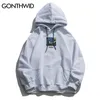 Gonthwid van Gogh Starry Night Print Fleece Hoodies Sweatshirts Streetwear 남자 힙합 풀오버 후드 탑 남성 하라주쿠 점퍼 220402