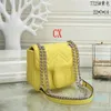 Designer Ladies Fashion Multicolor Messenger Bag Pink/Sky Blue/Light Green/Yellow Letter Chain Shoulder Bag Handbag